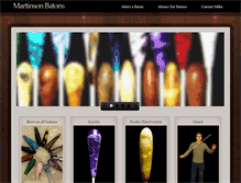 Tablet Screenshot of martinsonbatons.com